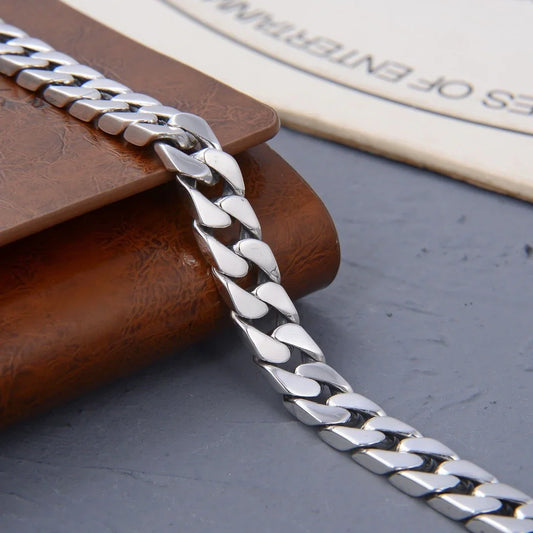 Men's Trendy Cool Metal Bracelet Classic Versatile Minimalist Style Bracelet
