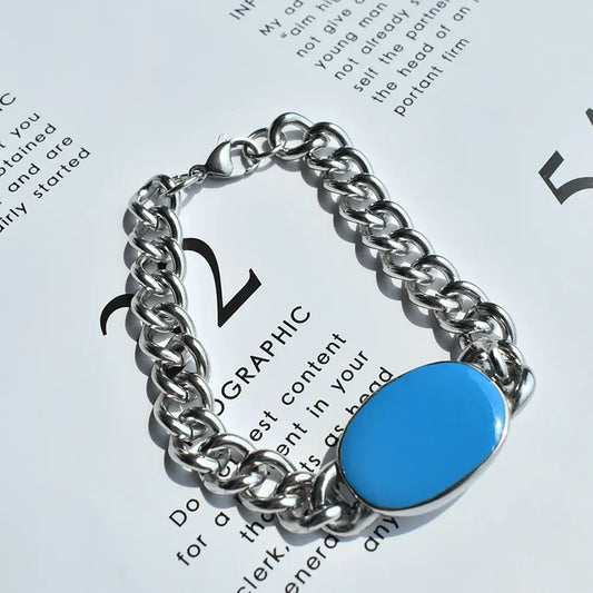 Saman Khan Bracelet Hip Hop Men's Cuban Chain Bracelet
