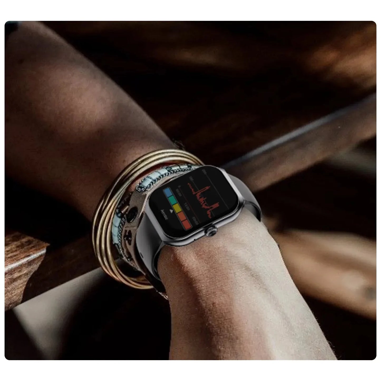 Men's AMOLED Bluetooth Smartwatch – IP67 Waterproof