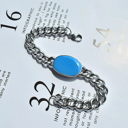 Saman Khan Bracelet Hip Hop Men's Cuban Chain Bracelet