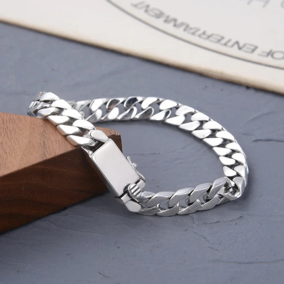 Men's Trendy Cool Metal Bracelet Classic Versatile Minimalist Style Bracelet