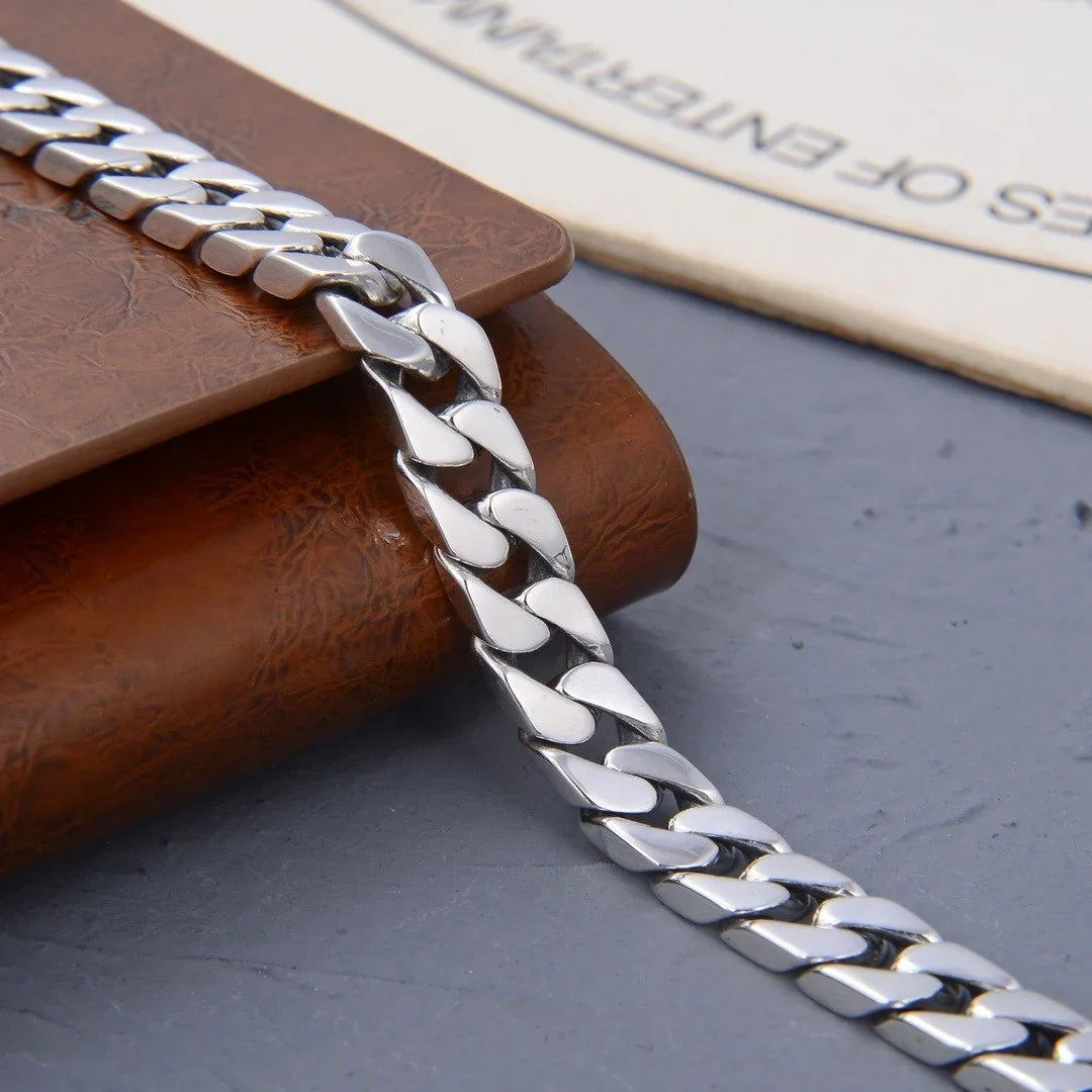 Men's Trendy Cool Metal Bracelet Classic Versatile Minimalist Style Bracelet