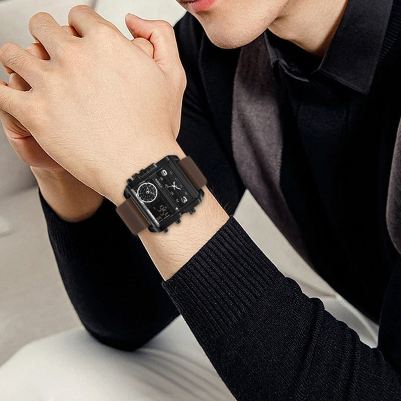 Yashidun Brand Watch Multifunctional Men's Watch Large Dial Men's Watch Genuine Leather Foreign Trade Watch Men's Wholesale