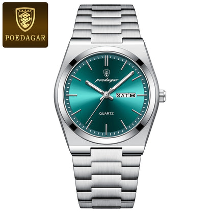 POEDAGAR brand luxury men's watch new ultra-thin waterproof quartz watch