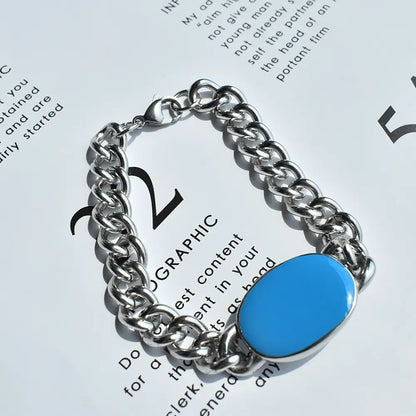 Saman Khan Bracelet Hip Hop Men's Cuban Chain Bracelet