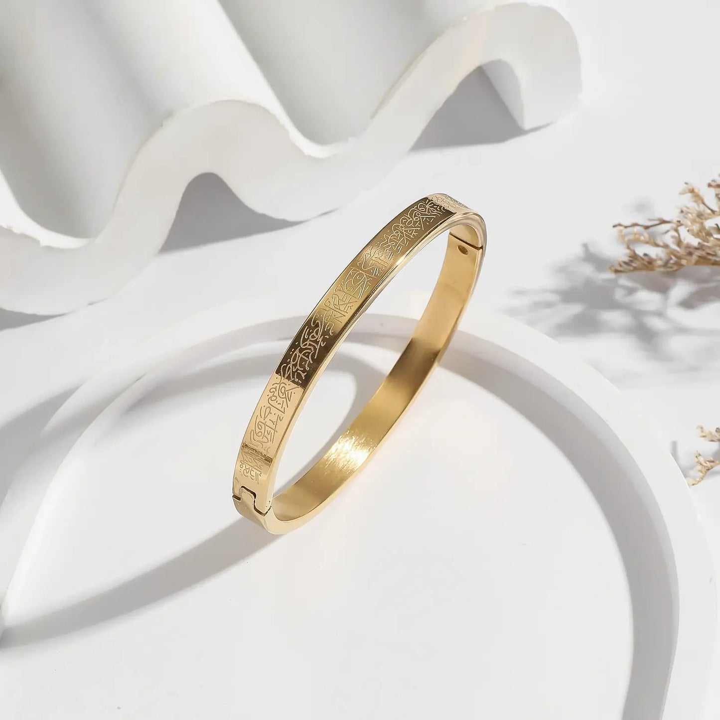 Bangle Bracelet – Anti-Tarnish Islamic Design