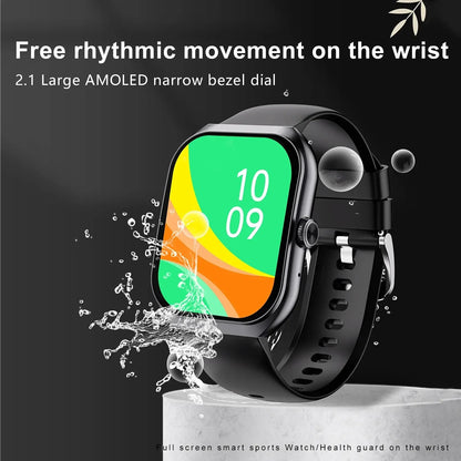 Men's AMOLED Bluetooth Smartwatch – IP67 Waterproof