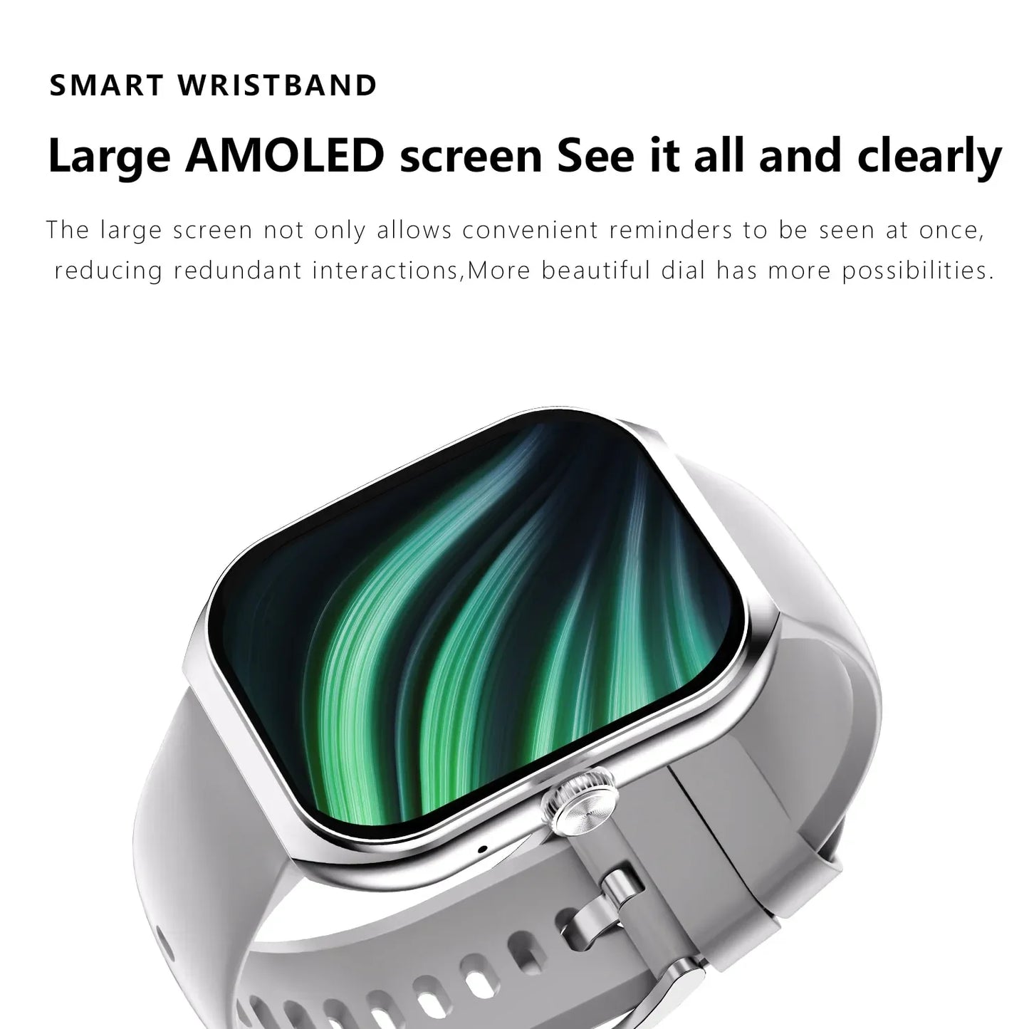 Men's AMOLED Bluetooth Smartwatch – IP67 Waterproof