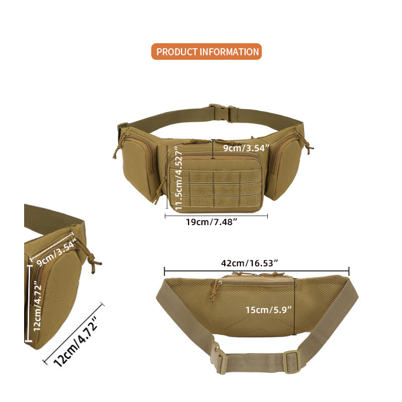 Front and back view of Meddy Monkey outdoor tactical bag