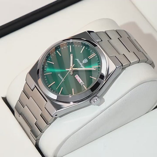 POEDAGAR brand luxury men's watch new ultra-thin waterproof quartz watch