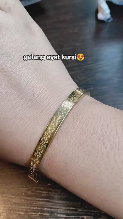 Bangle Bracelet – Anti-Tarnish Islamic Design